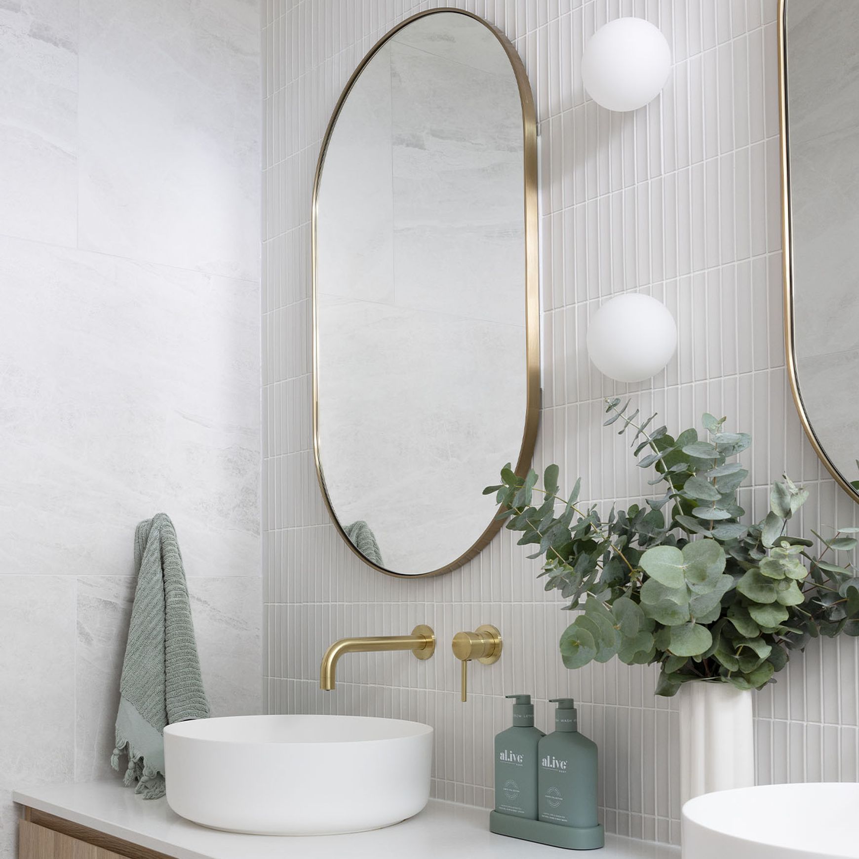 Orb Mirror Wall Light