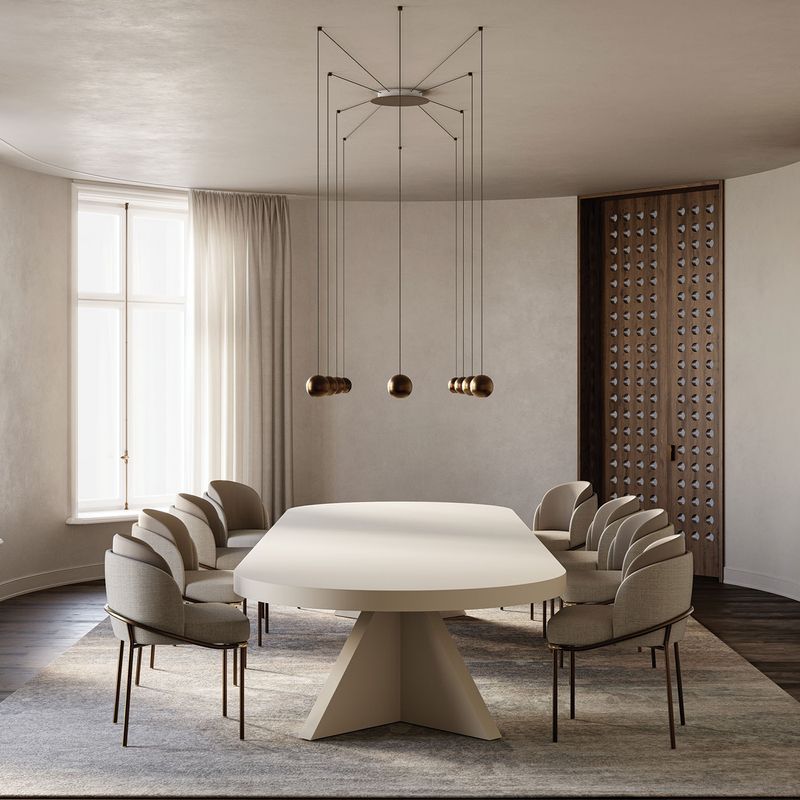 Groove Cluster Pendant Light