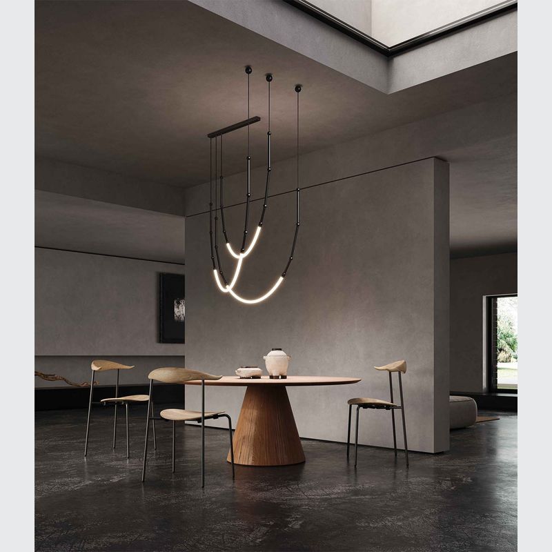 Leda 3lt Curve Pendant Light