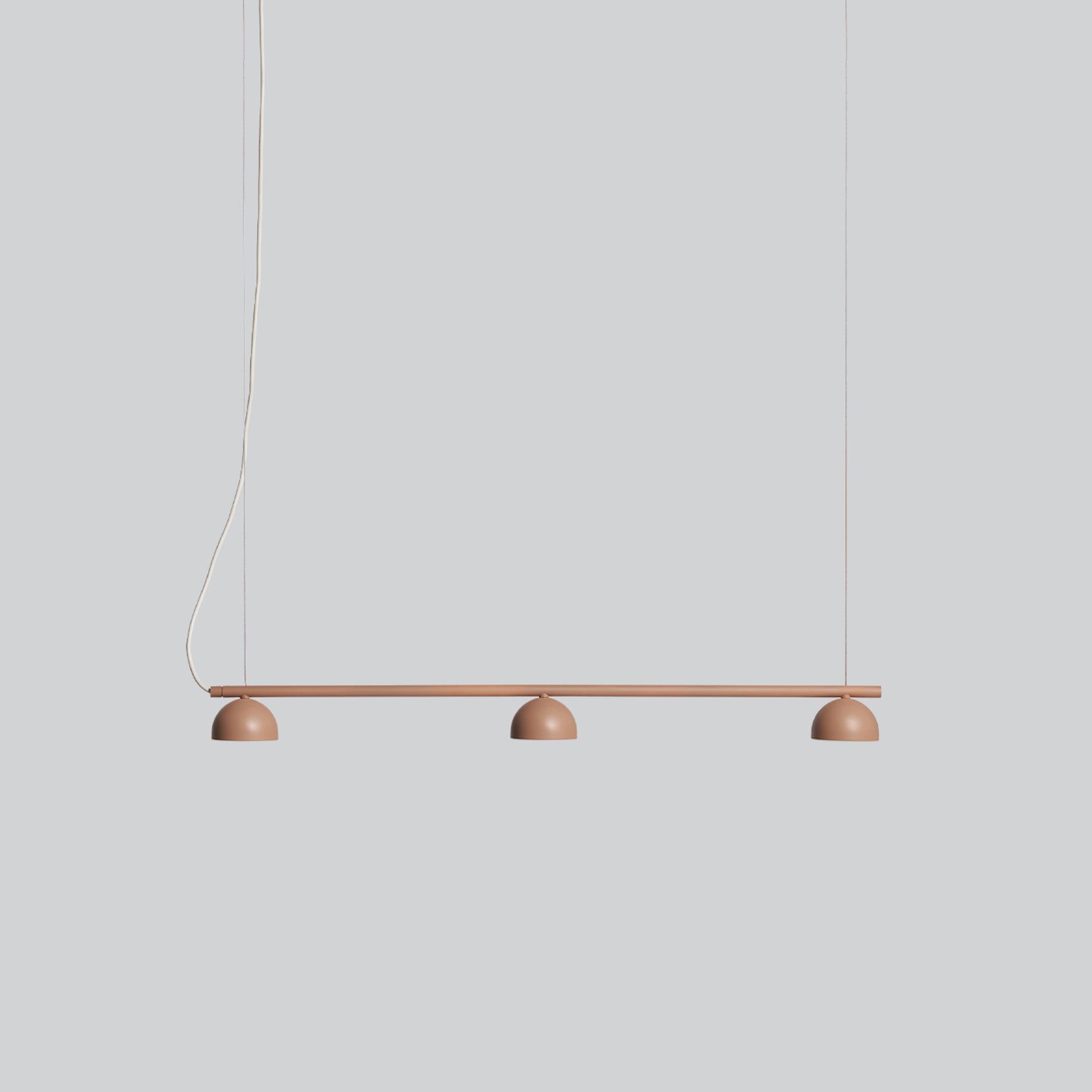 Blush Rail 3lt Pendant Light