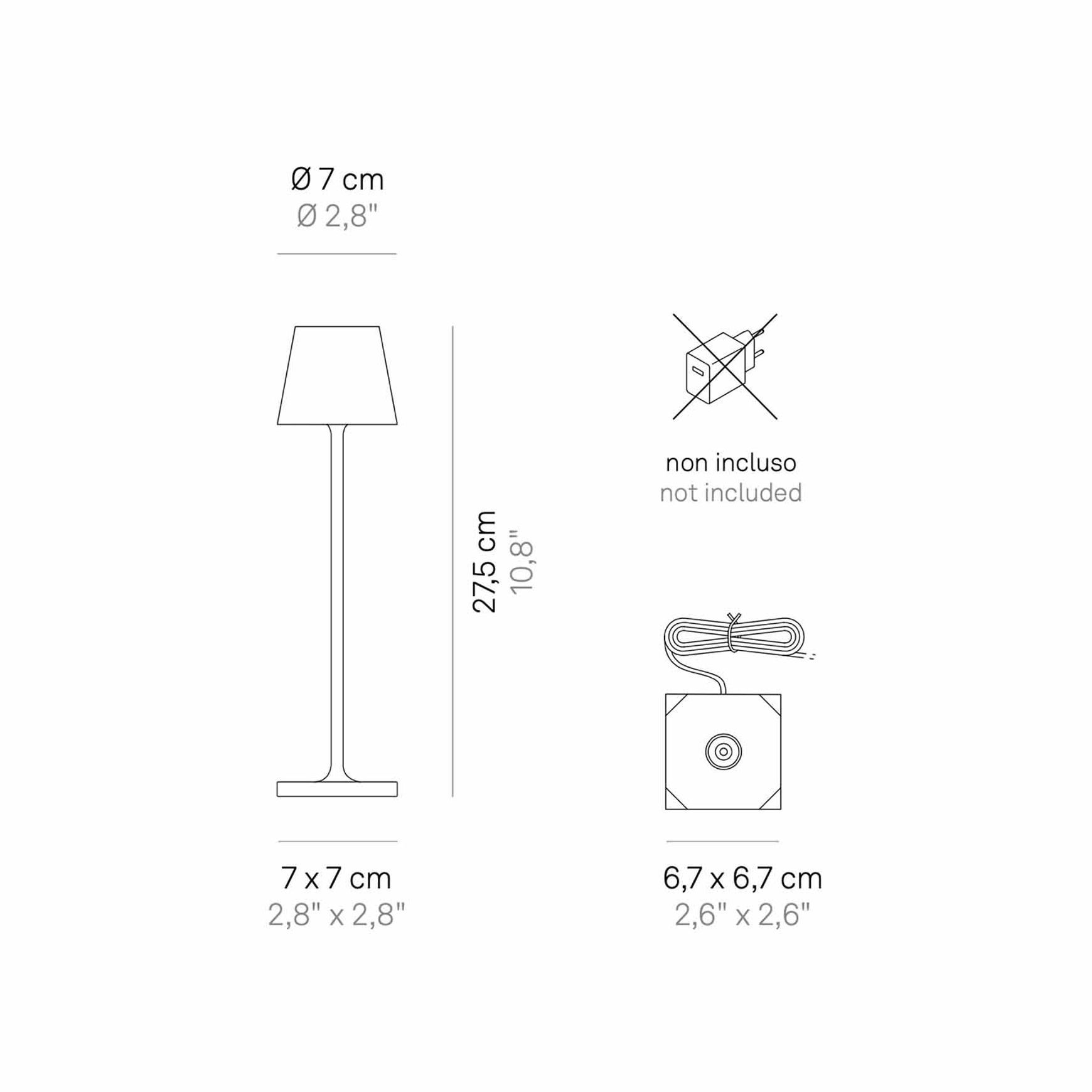 Poldina Micro Metallic Table Lamp