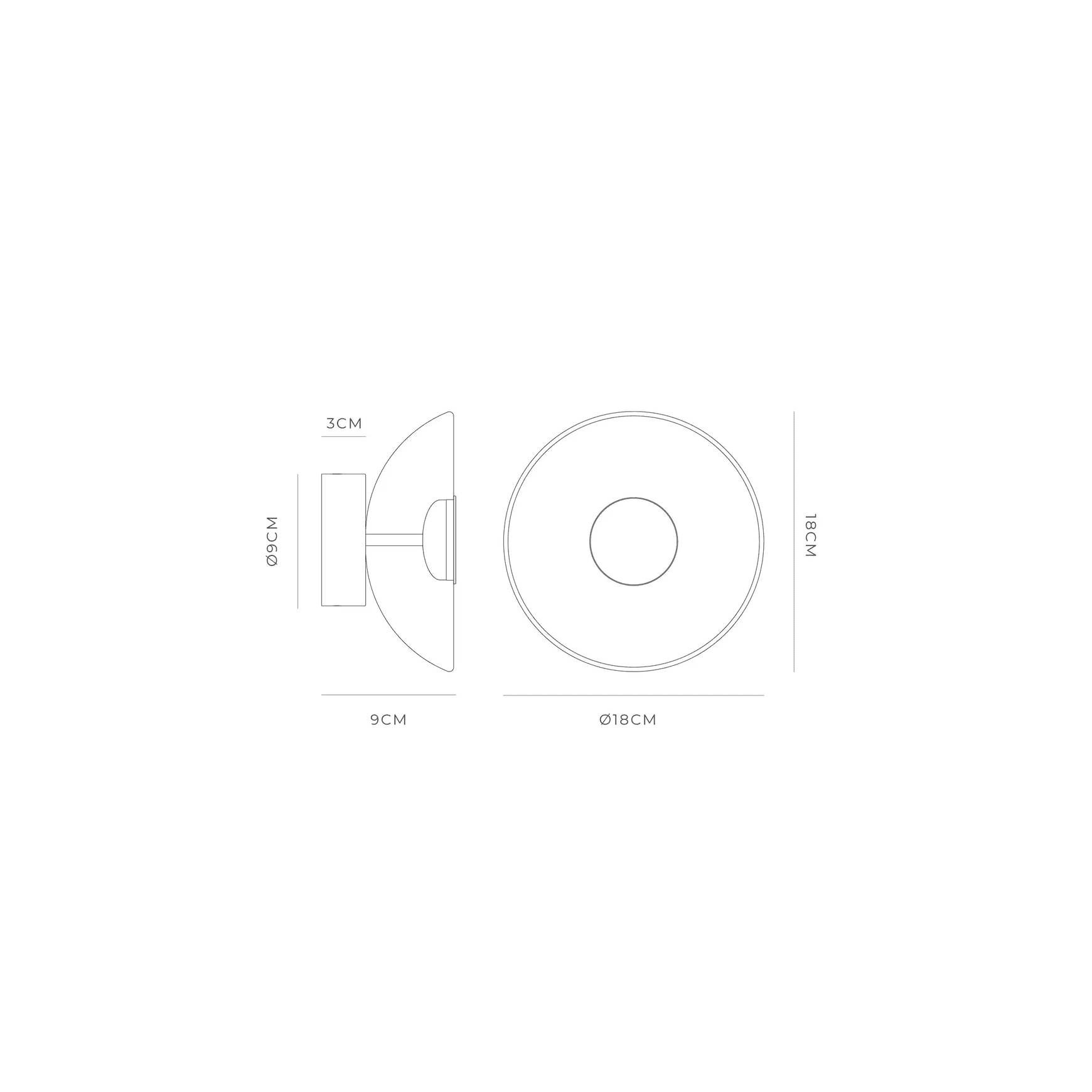 Dome Air Wall Light