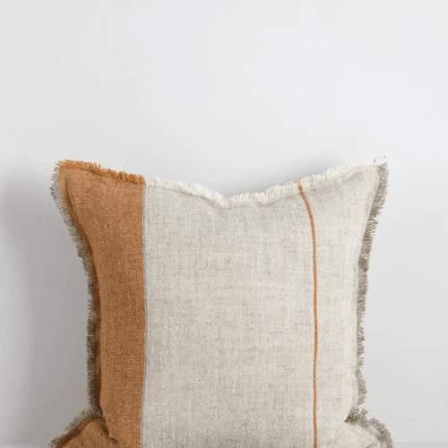 Baya Frankton Linen Cushion - Spice