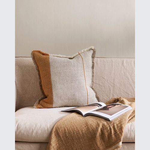 Baya Frankton Linen Cushion - Spice