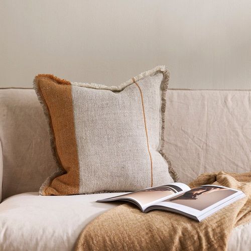Baya Frankton Linen Cushion - Spice