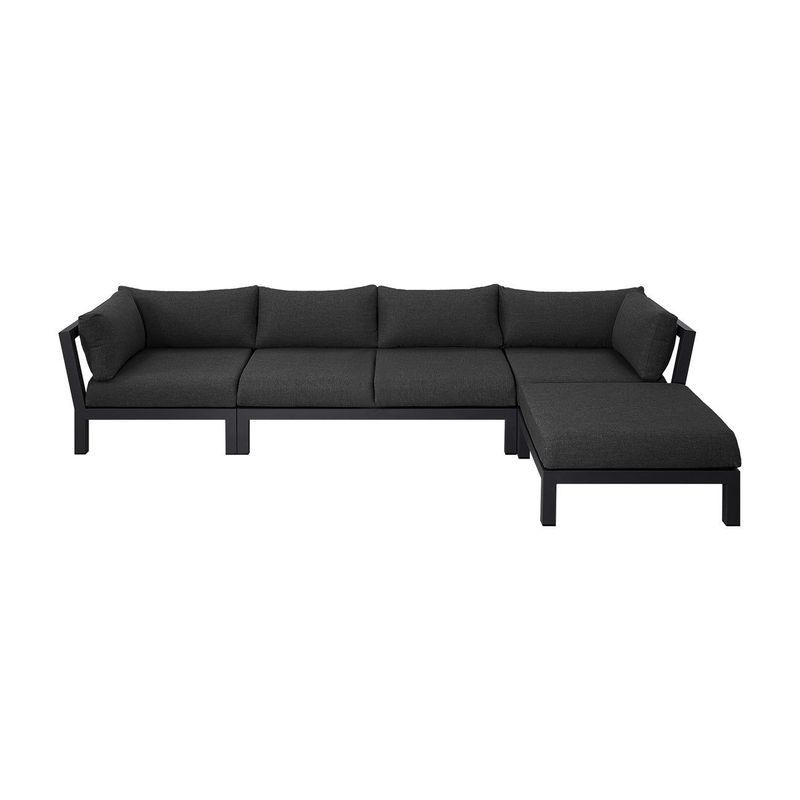 Newport Aluminium Outdoor Loveseat Sofa Set - 5 Seat