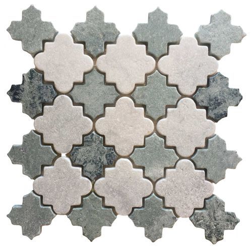 Luxor Mosaic - Tumbled Peacock And Carrara