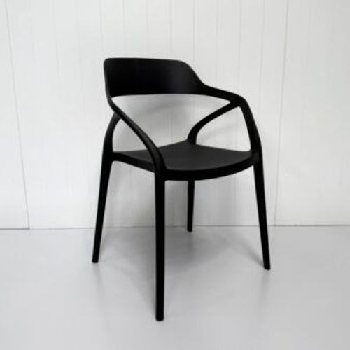 Lyra Resin Dining Chair - Black