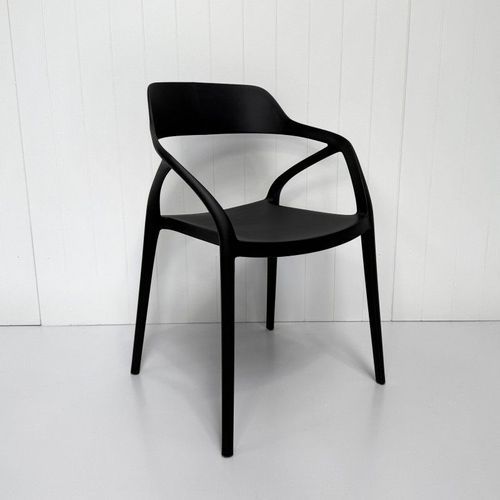Lyra Resin Dining Chair - Black