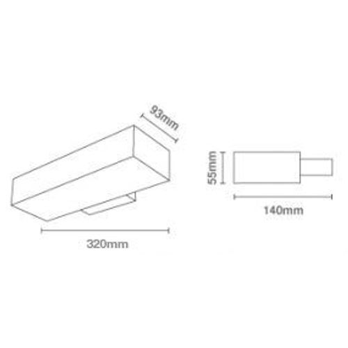 Beama Down GU10 Wall Light