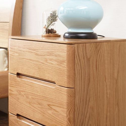 Manchester Natural Solid Oak Bedside Table