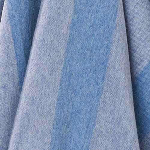 NZ Wool Throw - Stripe Blue | 100% Merino Wool