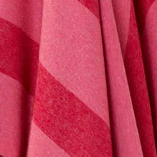 NZ Wool Throw - Stripe Pink | 100% Merino Wool