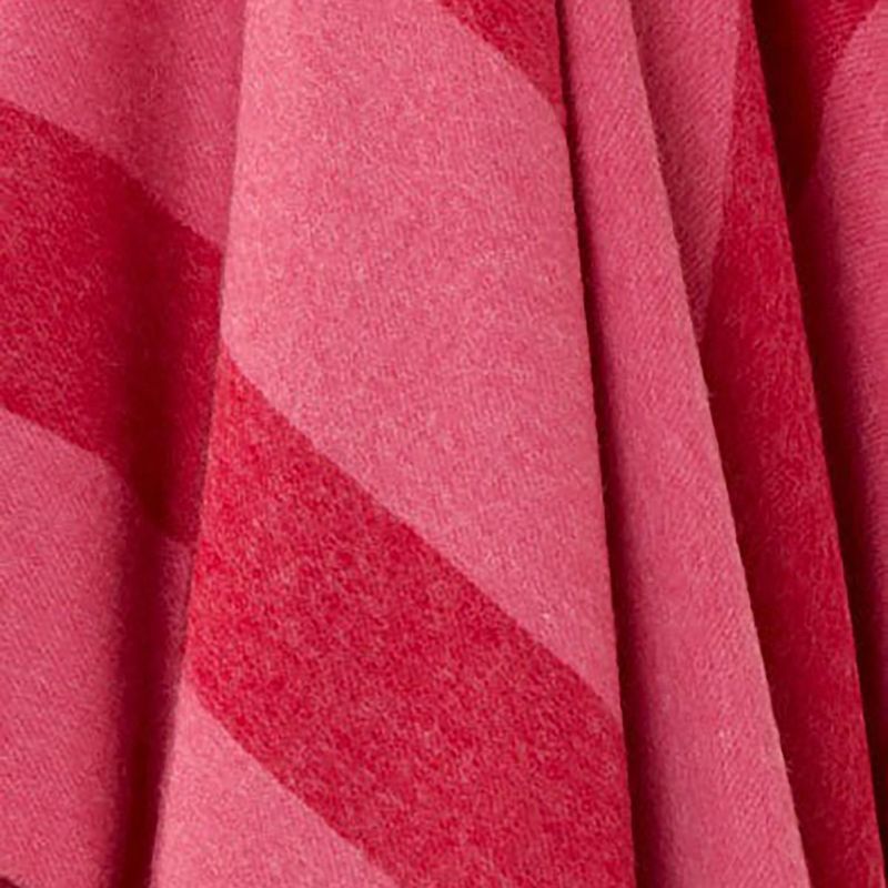 NZ Wool Throw - Stripe Pink | 100% Merino Wool