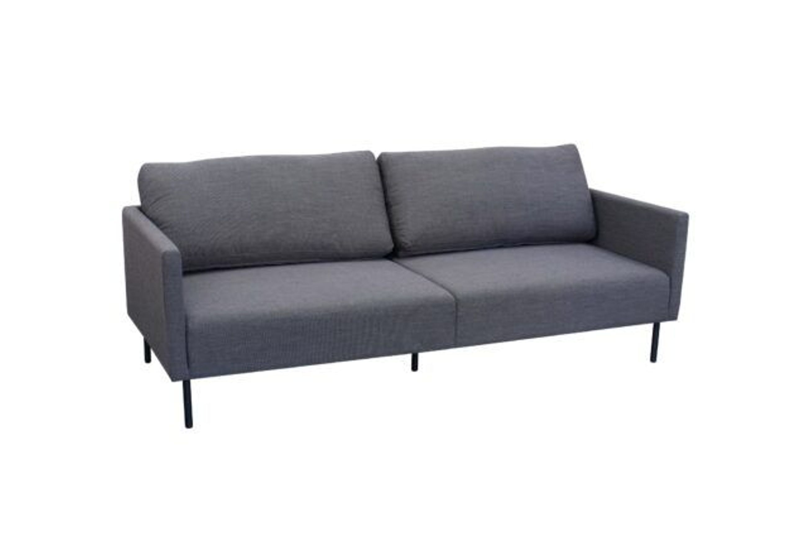 Milan 2-Seater Lounge Set - Black