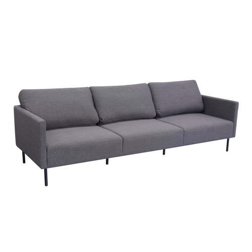Milan 3 seater Sofa - Black