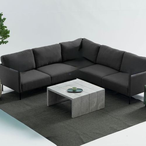 Milan Corner Sofa - Black