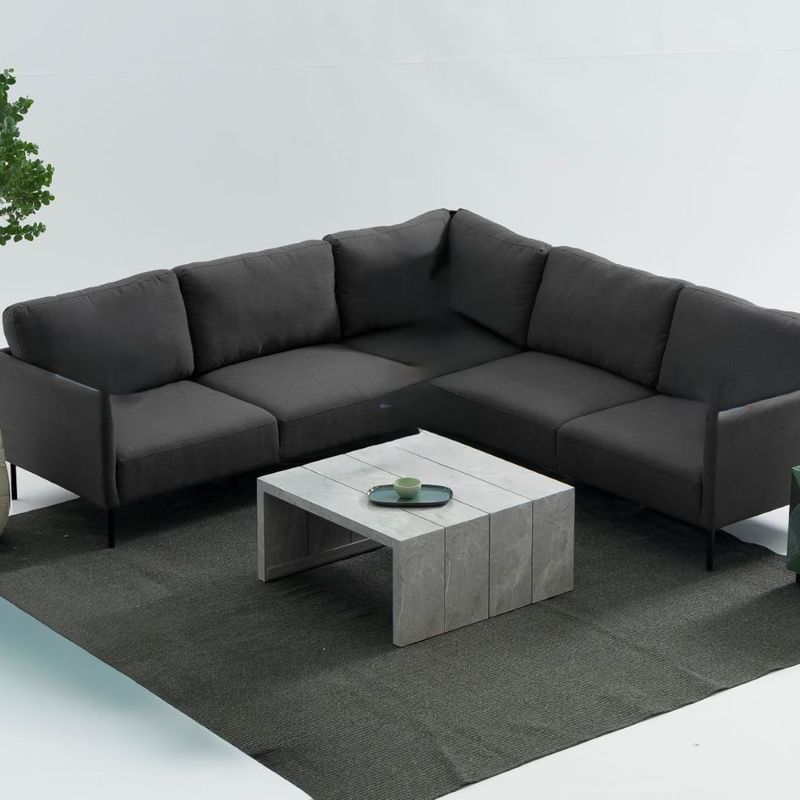 Milan Corner Sofa - Black