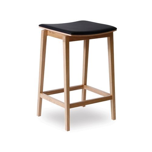 Stockholm Kitchen Stool - Natural Oak - by TON