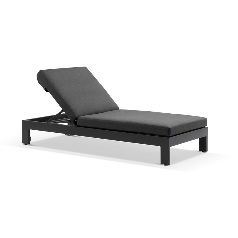 Monaco Sun Lounger with Sunbrella Cushion | Charcoal