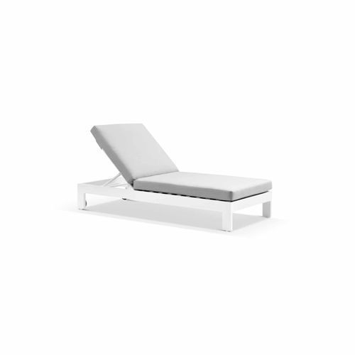 Monaco Sun Lounger with Sunbrella Cushion | White