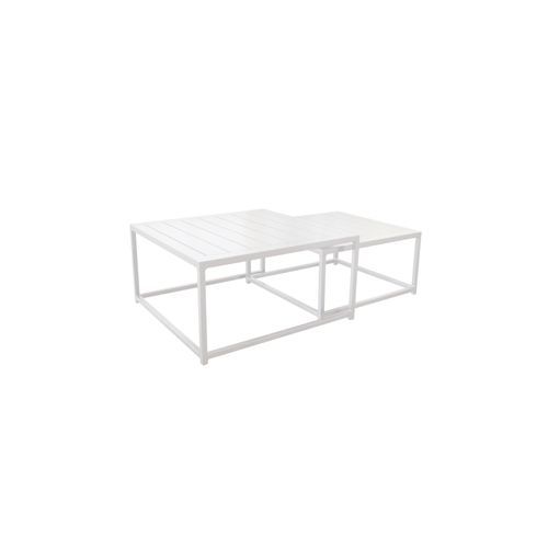 Mood Square Coffee Table Set White