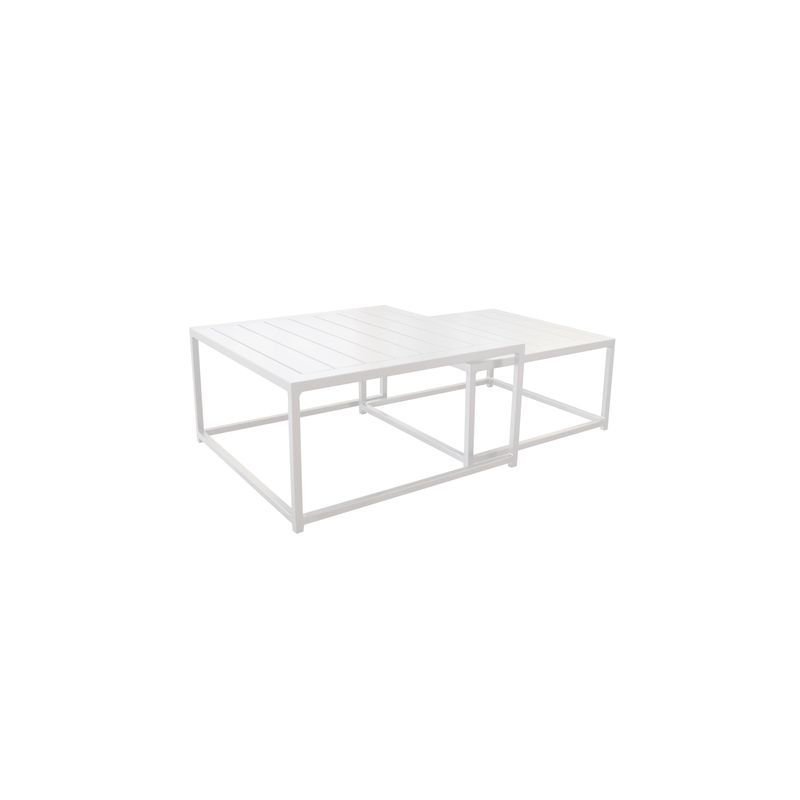 Mood Square Coffee Table Set White