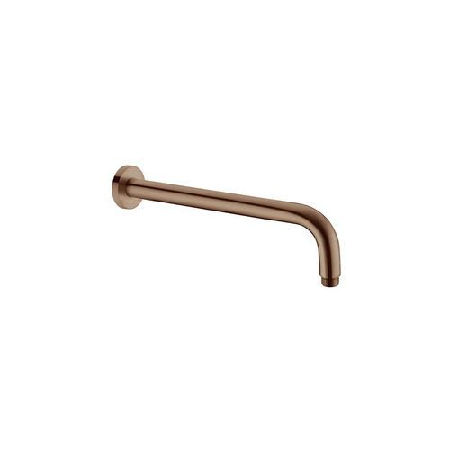 Round Shower Arm 500mm Length Brushed Bronze