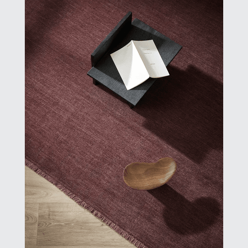 Baya Sandringham 100% NZ Wool Rug - Merlot