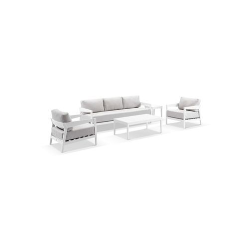 Omaha 3-Seater Lounge Set - White