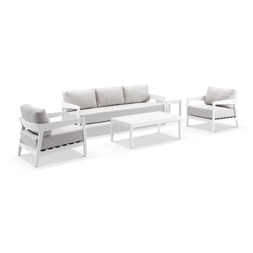 Omaha 3-Seater Lounge Set - White