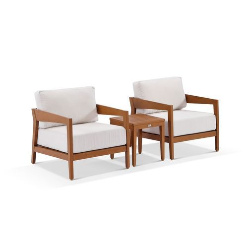 Omaha ‚ÄúTeak‚Äù Chair Set - Canvas Canvas