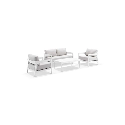 Omaha 2-Seater Lounge Set - White