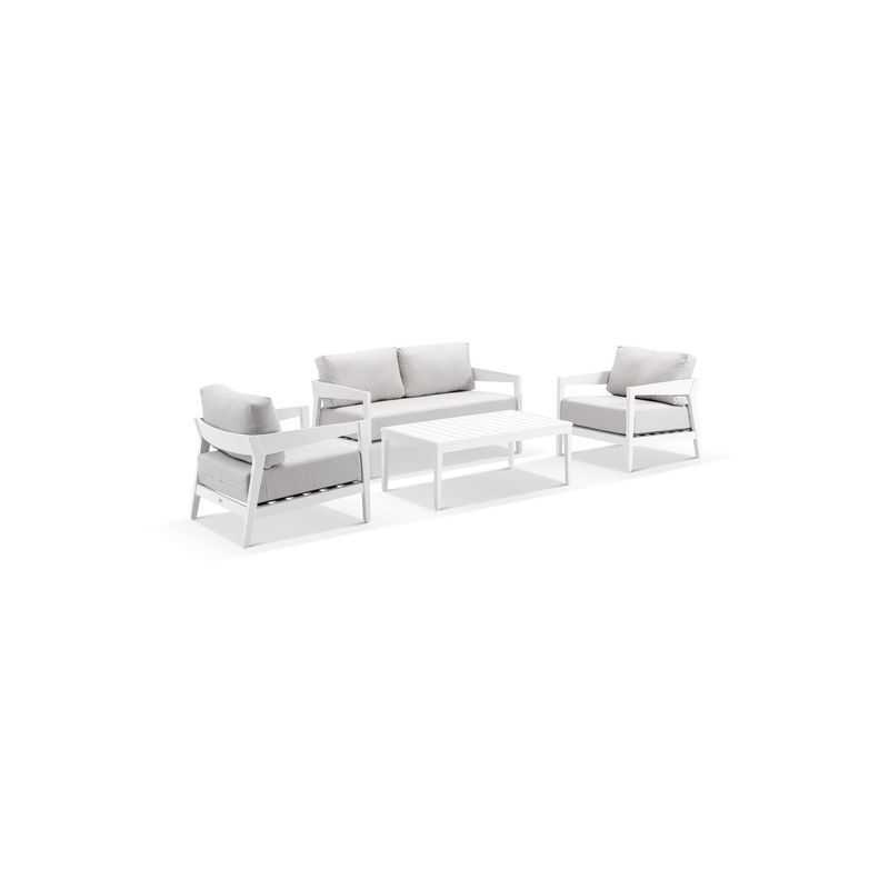 Omaha 2-Seater Lounge Set - White