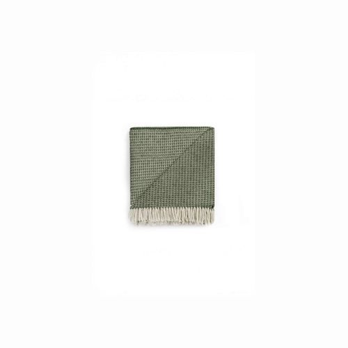 Ruanui Station Lambswool Waffle Throw - Omarae Olive