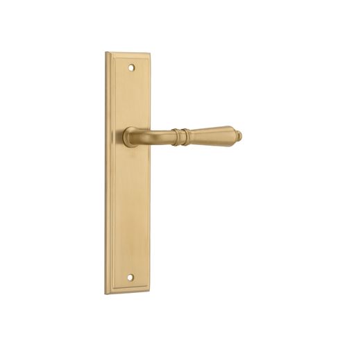 Sarlat Lever - Stepped Backplate | Brushed Gold PVD