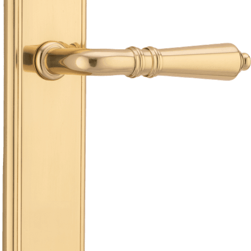Sarlat Lever - Stepped Backplate | Polished Brass