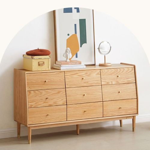 Oslo Natural Oak 9 Drawers Design 2