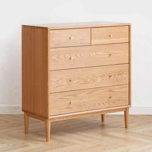 Oslo Natural Solid Oak 2 Over 3 Chest Drawers