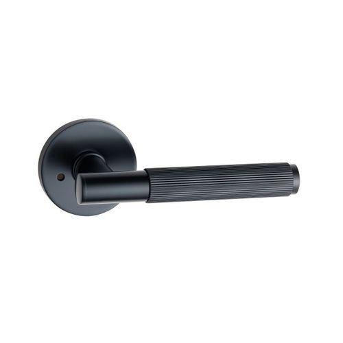Round Low-Profile Rose in MB finish with Linea Lever