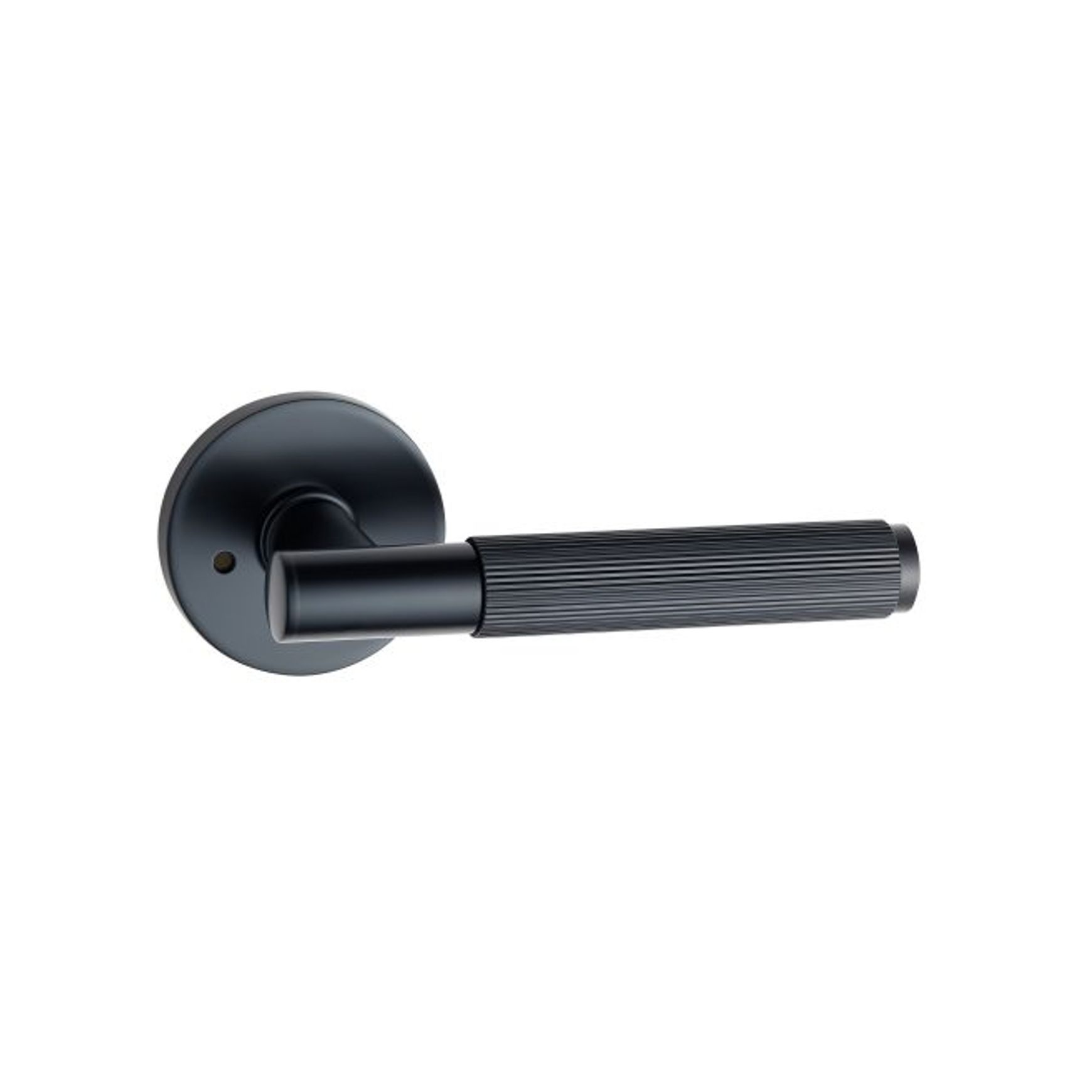 Round Low-Profile Rose in MB finish with Linea Lever