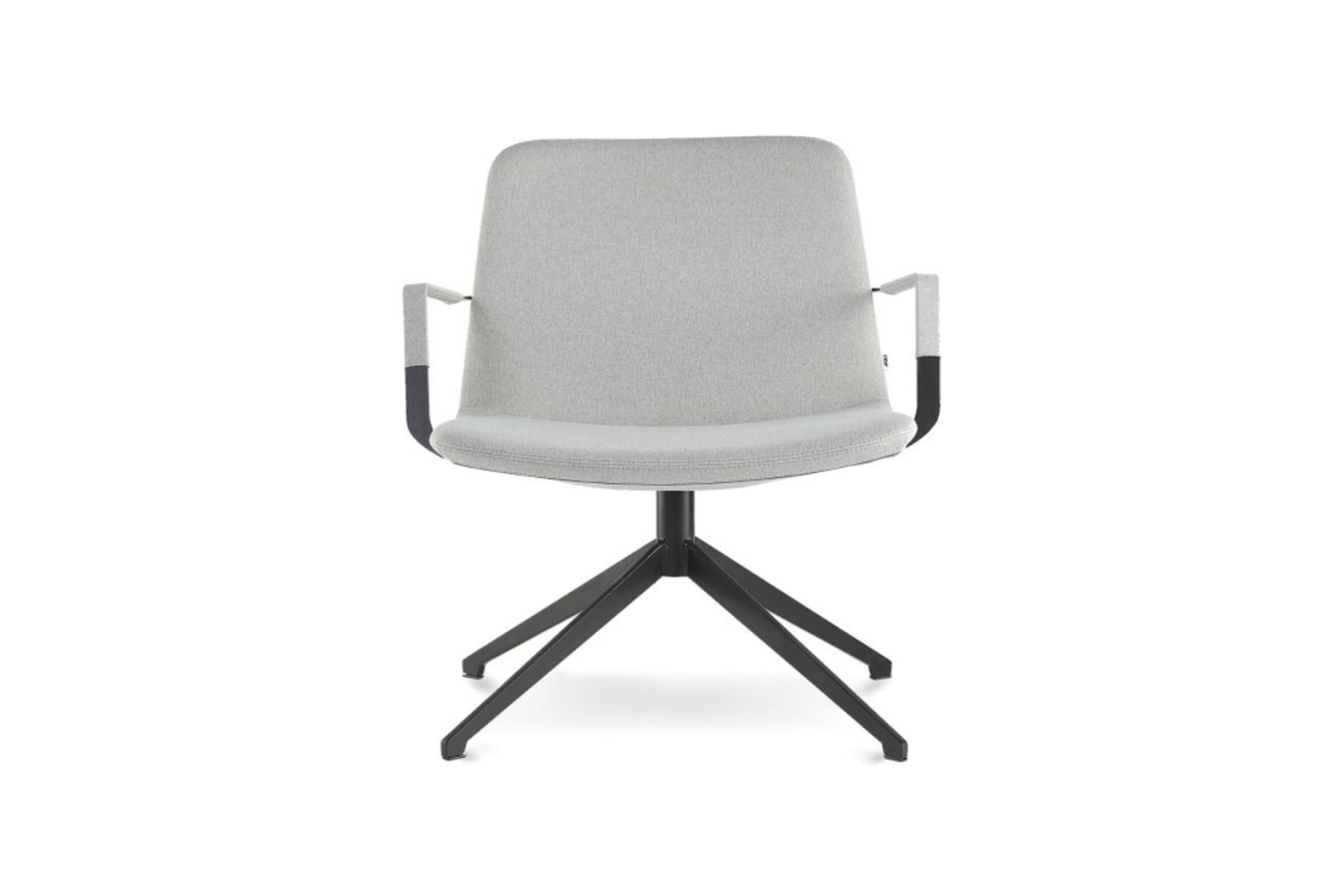 Pera lounge metal swivel chair