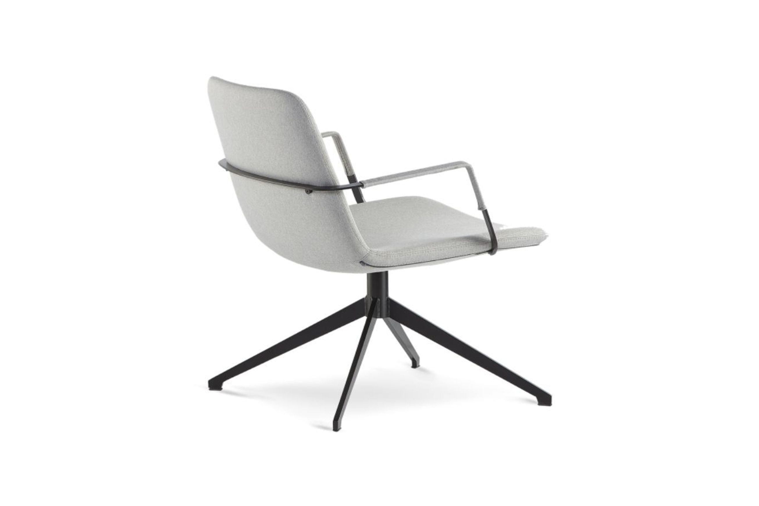 Pera lounge metal swivel chair