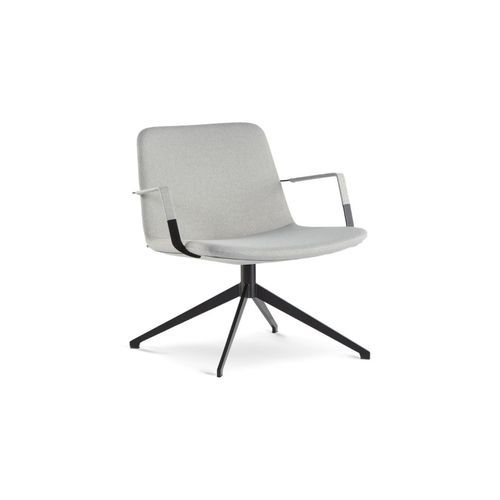 Pera lounge metal swivel chair