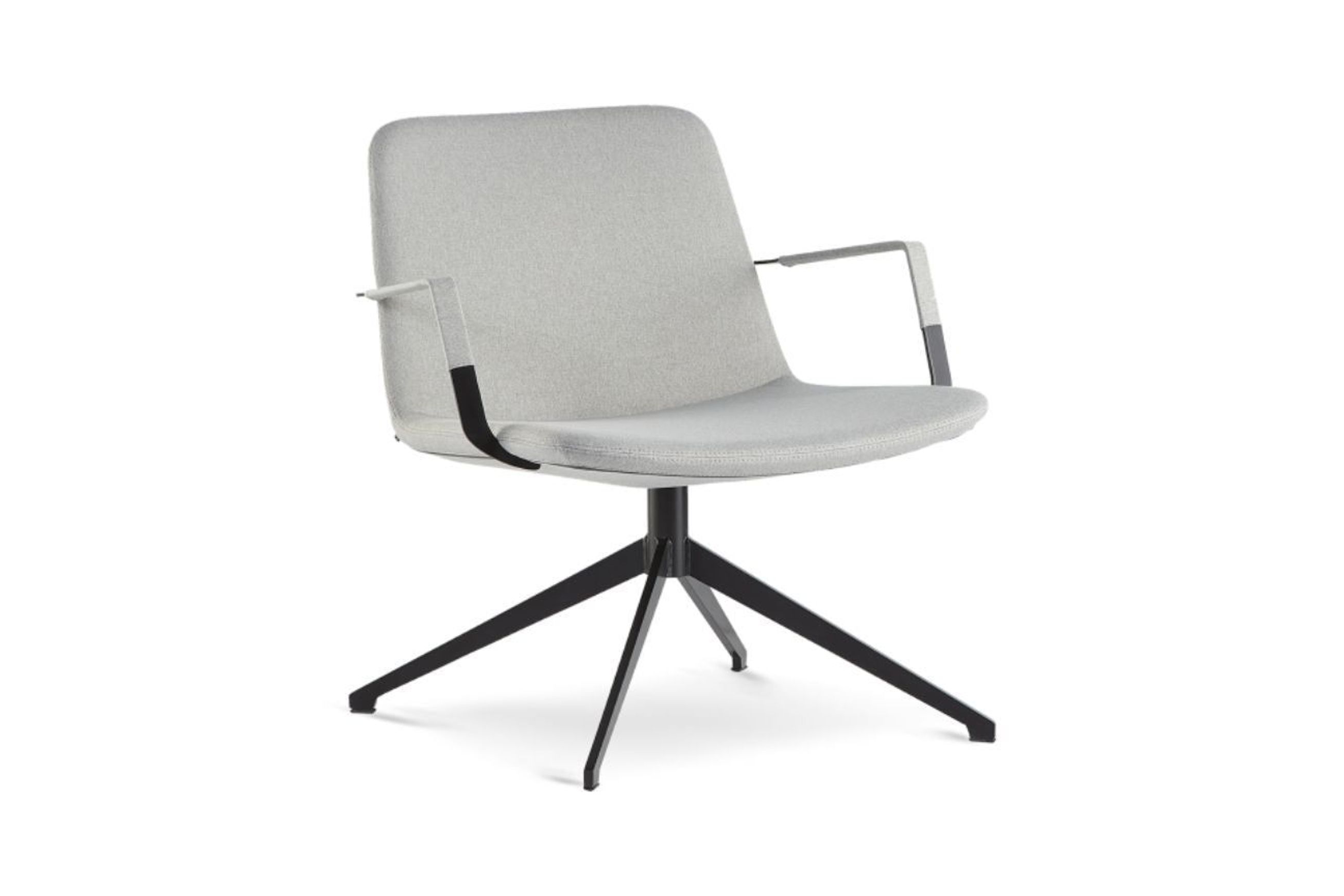 Pera lounge metal swivel chair
