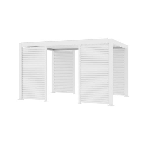 Baltic Freestanding Pergola Shutter Wall