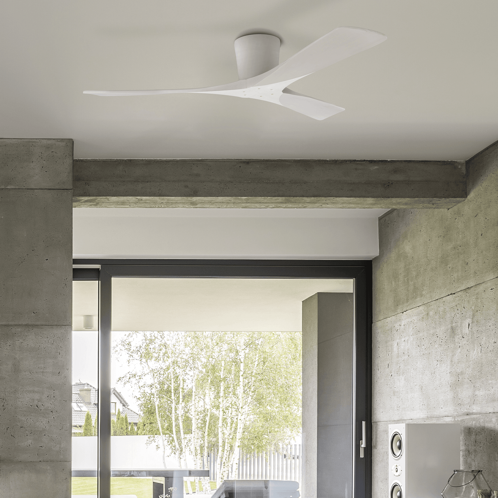 Milano Ceiling Fan Zen Aged Pewter