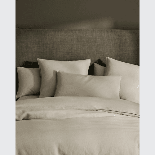 Ravello Linen Quilt Cover - Sage | Weave Home Bed Linen