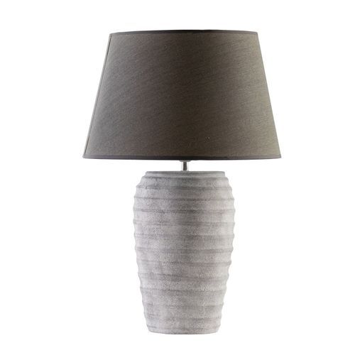 Ribbed Lamp With Shade Deco