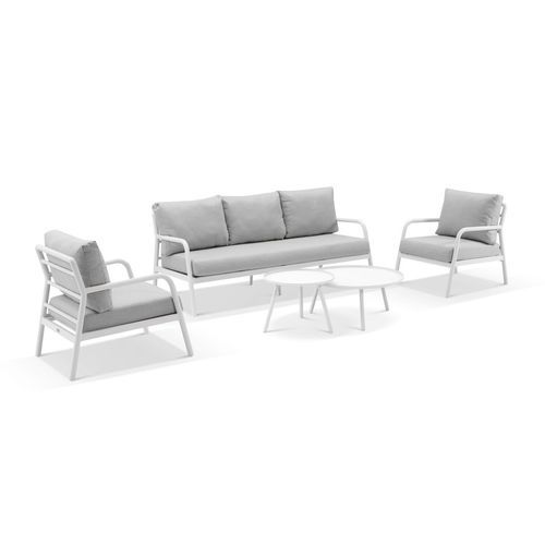 Riviera 5pc Lounge Set - White